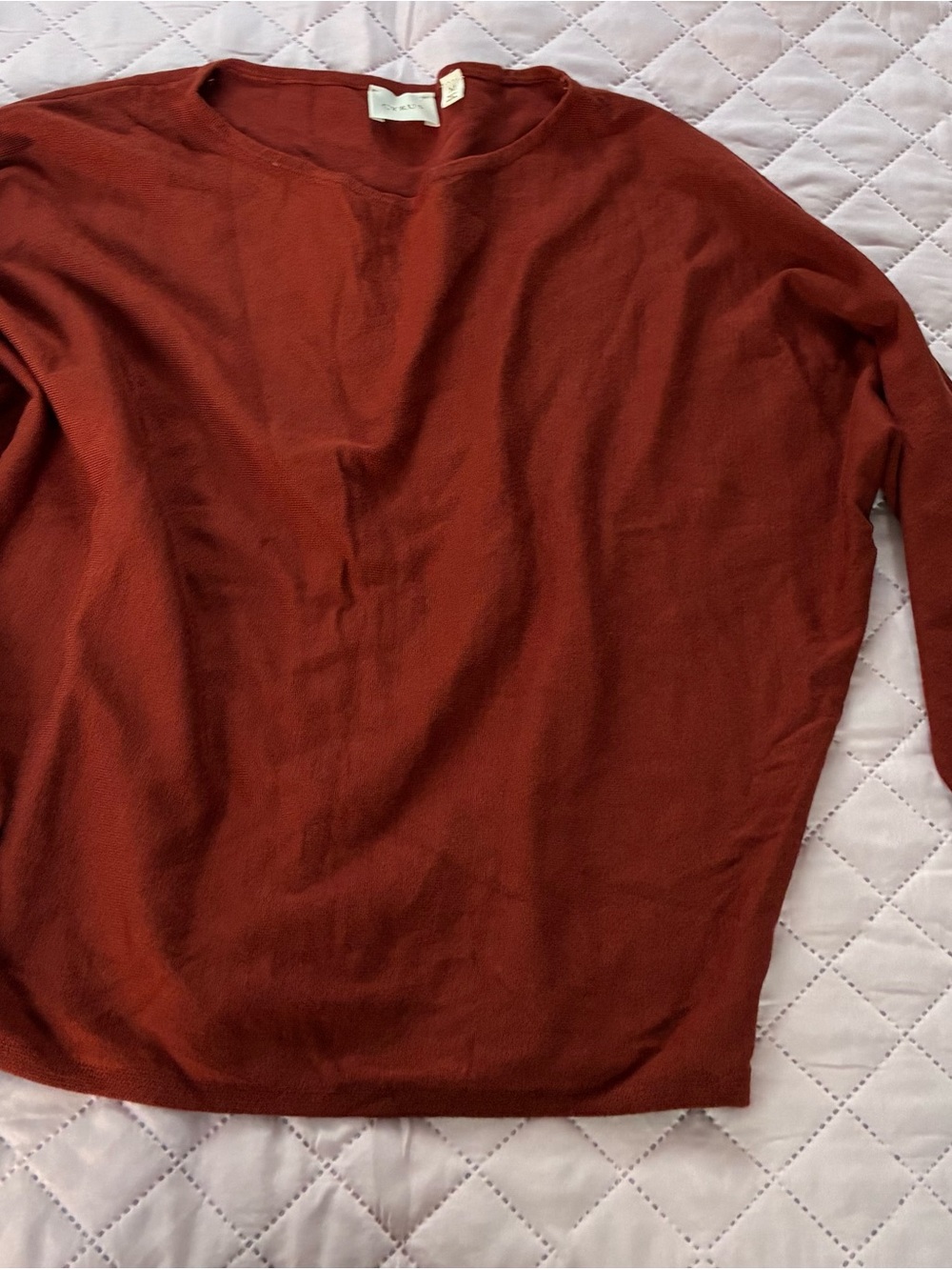 Cyrus Women's Crewneck Sweater in Burnt Orange